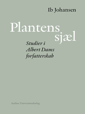 cover image of Plantens sjæl